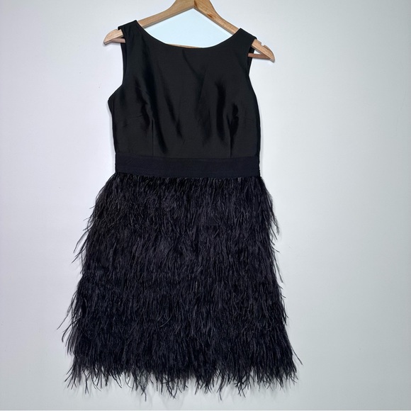 Sail to Sable Black Feathered Dress - Picture 3 of 12